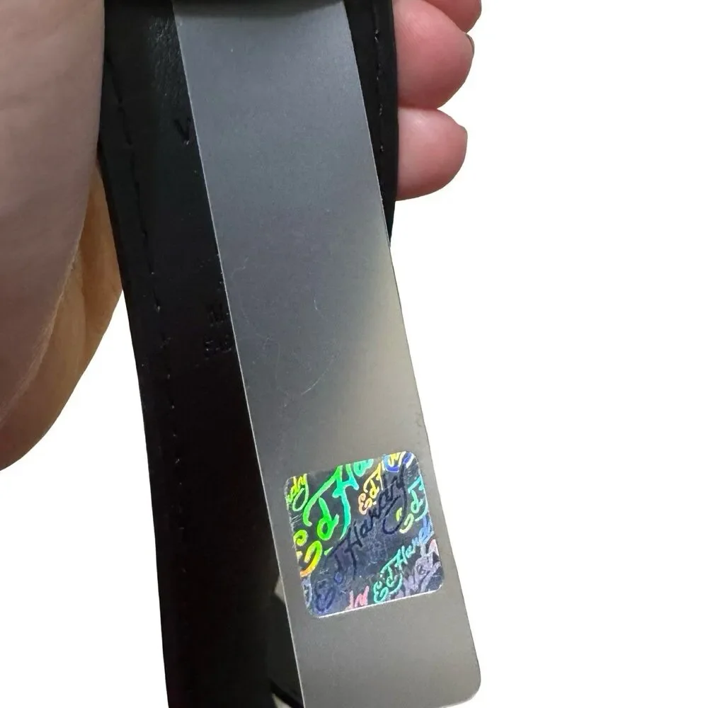 Ed Hardy Dragon Tattoo Neon Print Belt Men's Size 40‎ NEW!